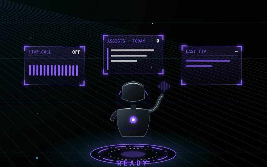 L.E.O. suggests what to say during a live call, then drafts your CRM note (example screen)